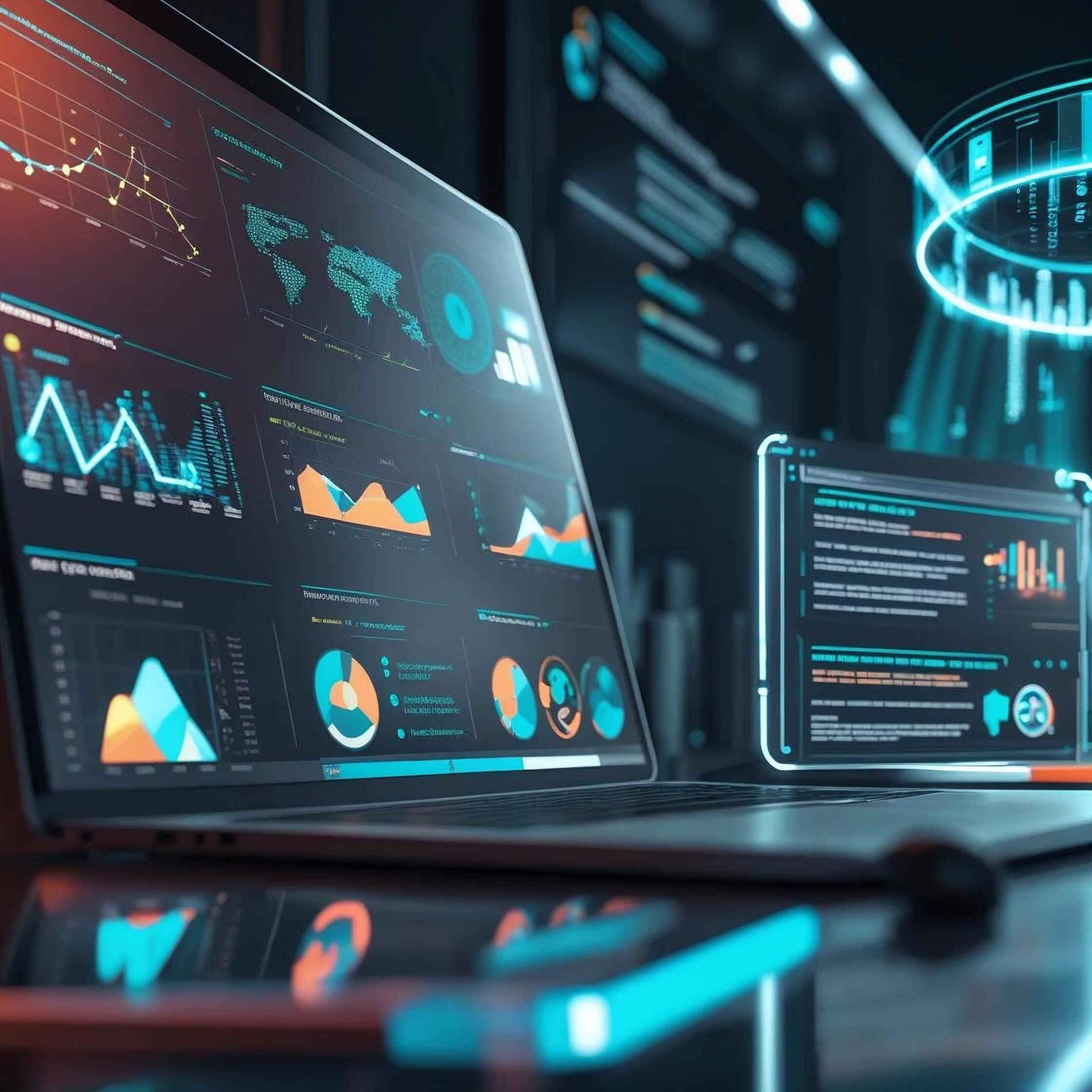 Data Analytics & Intelligence is the process to Transform data into actionable insights with predictive analytics, real-time dashboards and automated reporting (Creative Image)