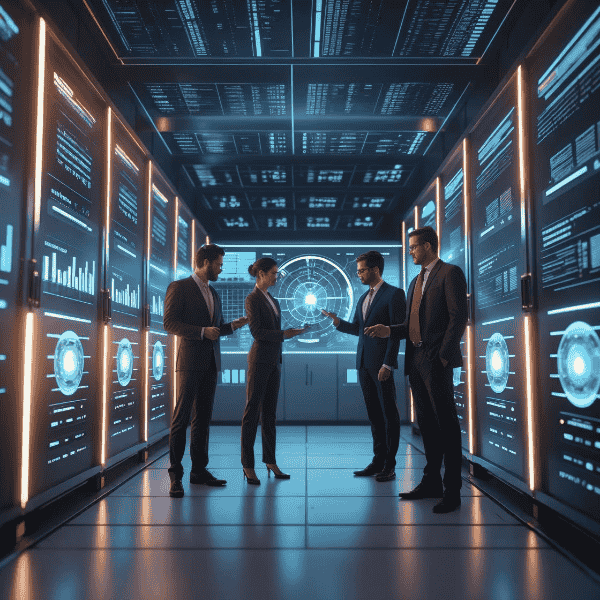 Data Intelligence & Analytics Automation - AI Concept Image (600 x 600 px) Data Intelligence & Analytics Automation - AI Concept Image (600 x 600 px)